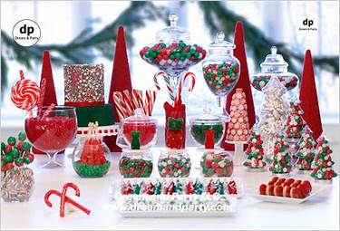 festive candy decorations