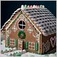 Festive gingerbread house decorations
