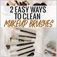 best way to clean makeup brushes
