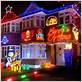 festive Christmas lights display