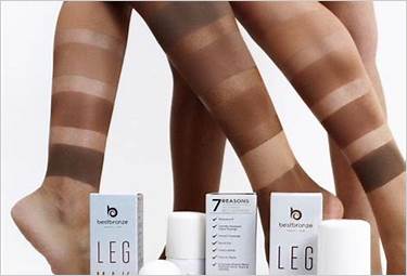 bronze leg makeup, sun-kissed makeup, radiant leg makeup, leg beauty products