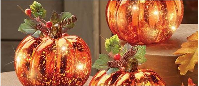 Decorative pumpkins for fall home decor
