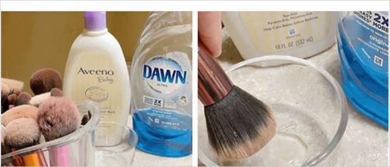 best way to clean makeup brush
